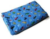 Flannel Blanket for Baby Boy with Cars Planes Boats and Trucks
