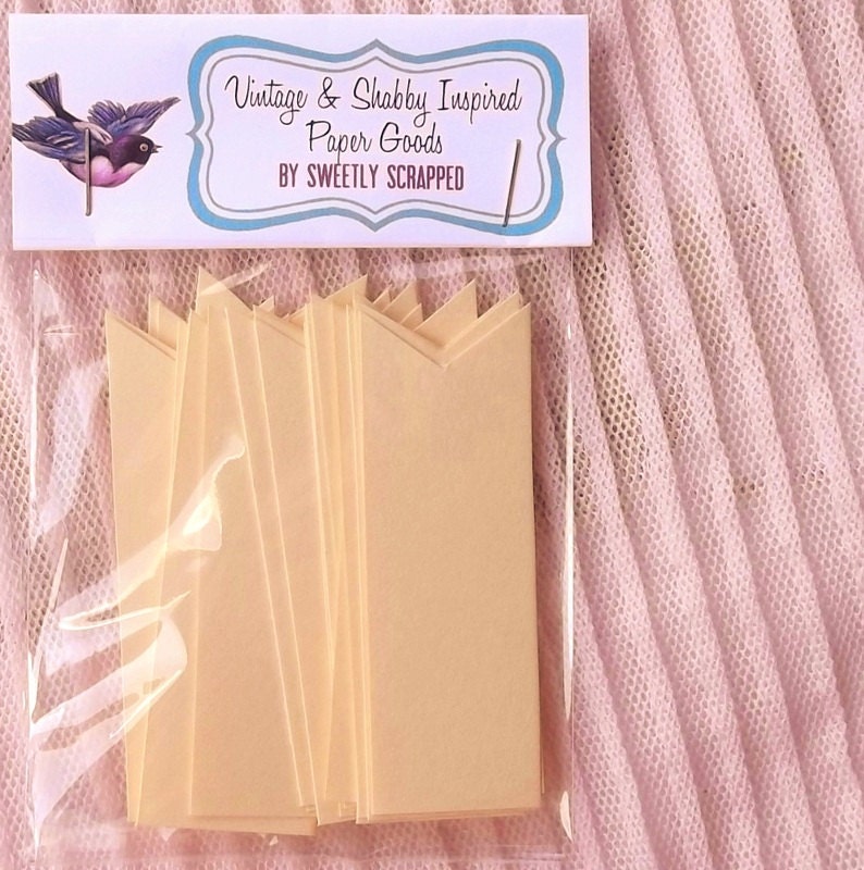Cream Pennant Flags