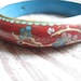Vintage Red Cloisonne Bracelet