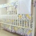 Wisteria Bumperless Crib Bedding set.