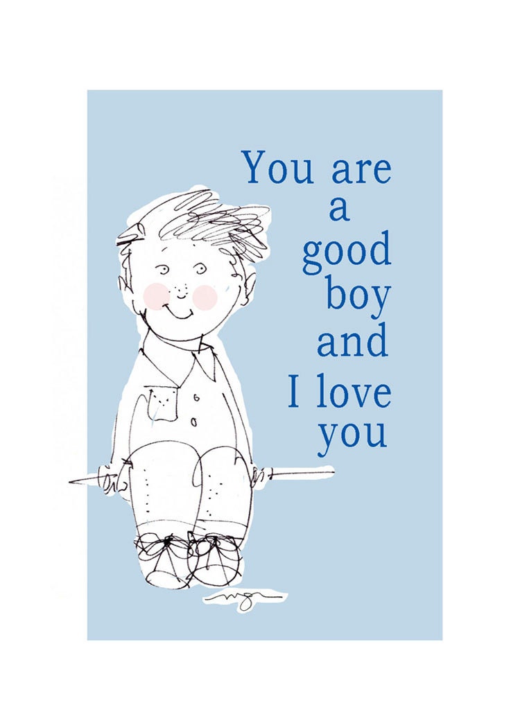 Good Boy Childs Room Art Print