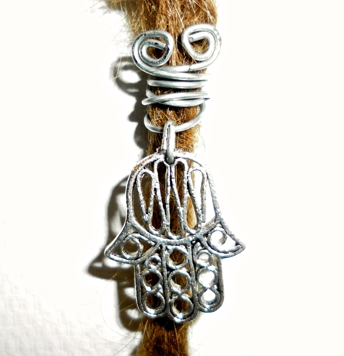 buy 3 and get 1 extra for free: hamsa hand dreadlock bead