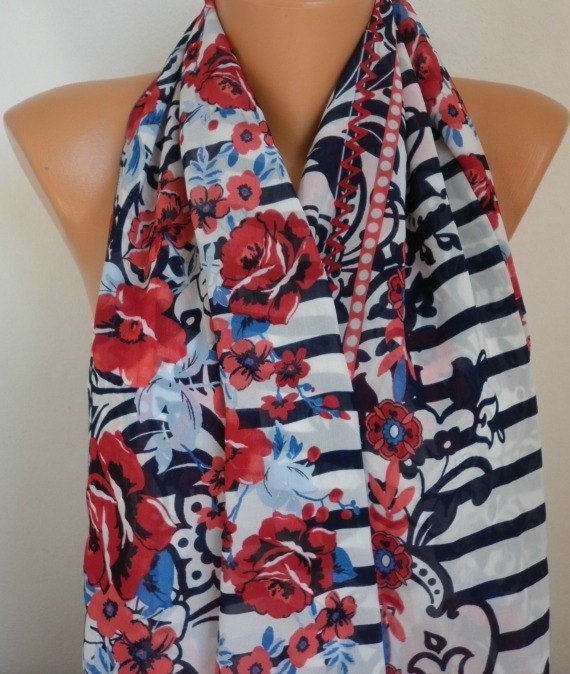 Infinity Scarf Shawl Circle Scarf  Loop Scarf Summer Scarf Gift -fatwoman