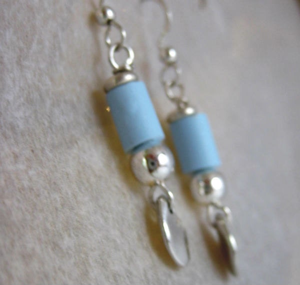 Powder blue earing