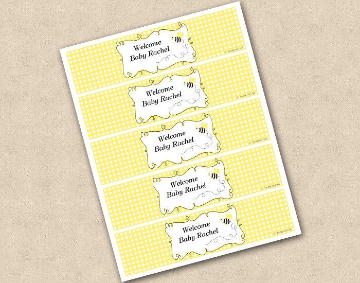 Mom to Bee Water Bottle Labels Il_570xn