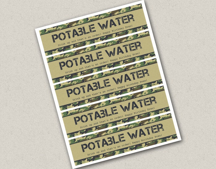 Forward March Water Bottle Labels Il_570xn