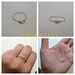 Tiniest heart chain ring Gold fill Sterling silver