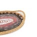 Serving tray mosaic in red and black decorated with mirror terracotta home decor