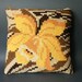 Vintage Bargello Pillow Cover Mustard Daffodil