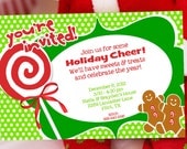 Candy Christmas Party Invitation -- Sweet - Cookie - Christmas Invitation by Amanda's Parties To Go Il_170x135