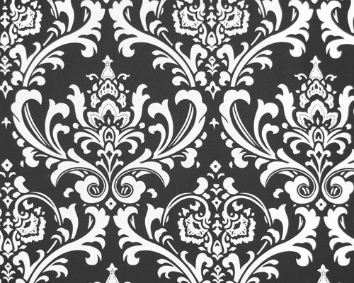 Custom Tablecloth Ozborne Black and White Damask Design 54" x 72"