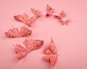 20 3D Wall Butterflies in Victorian Lace for Nursery, Children's Room, Wall Decor