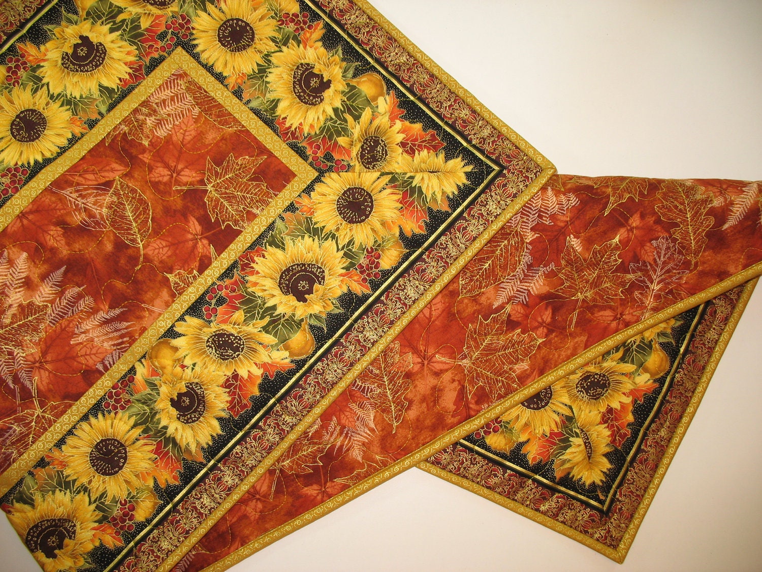 Autumn Table Runner Quilted fabric from Timeless Treasures