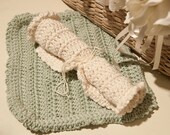 Eco-friendly, Organic Cotton Baby Washcloth, Baby Bath (baby gift, baby shower gift, special occasion baby gift)