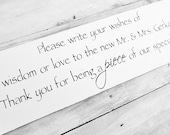 Customized Wedding Quilt guest book reminder sign - "... Thank you for being a PIECE of our special day." Mr & mrs names