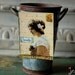 Mixed Media Art Magnet: Lovely Vintage Lady flexible fridge magnet - Folk Art, Vintage Photo Art, Vintage woman, ivory, tan, sepia