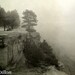 fog - mist - landscape - mysterious - moody - cliffs - fine art photography - Rock Rims and Fog: 8.5 x 11 Photograph