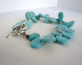 Turquoise Bracelet - Turquoise Tears - Natural Stone - December Birthstone