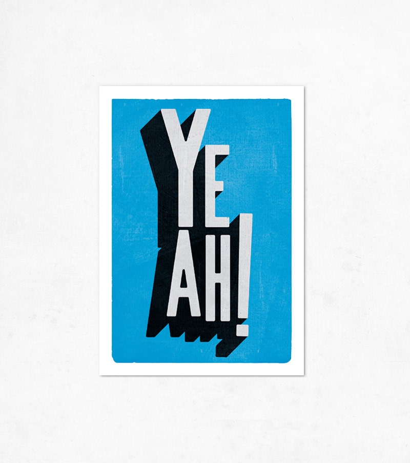 Yeah, blue version. llustration print 8.27 x 11.69 (A4).