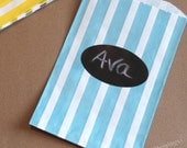 Candy Buffet Favor Bags10 Aqua Blue Buffet Chalkboard Labels Kids Birthday Party Wedding Baby Shower Paper Goods Treat  Carnival Popcorn