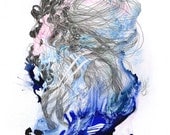 LARGE SIZE - A Dissonance in my Memory I Carry Around - Giclee print - 13" x 19"