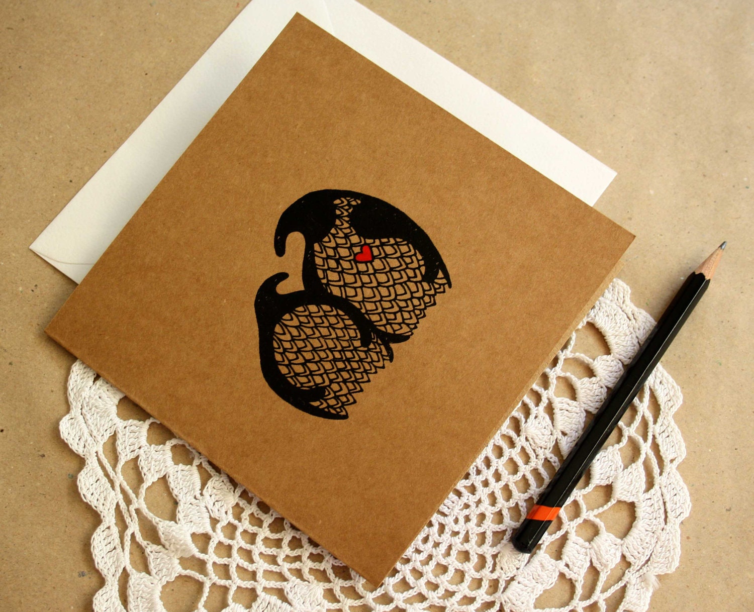 Pair of Penguins Card