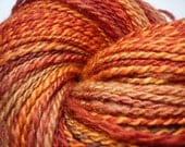 Autumn handspun yarn, sock weight, 2-ply, 4oz