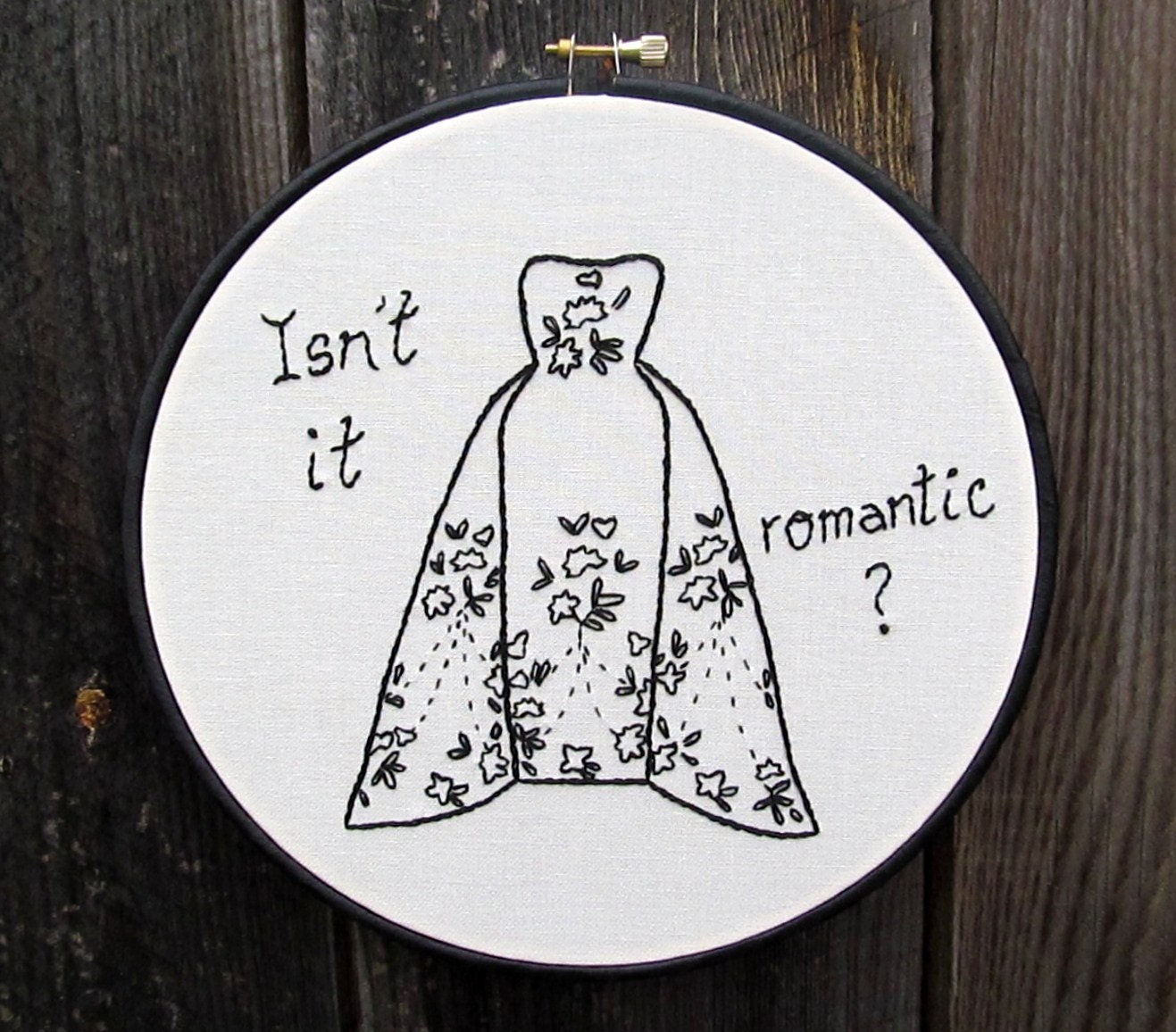 Iconic Dress Embroidery Art- Audrey Hepburn in Sabrina