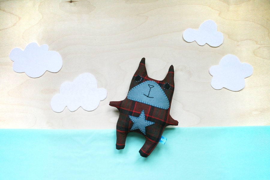Ignatio the Plaid Cat Plush