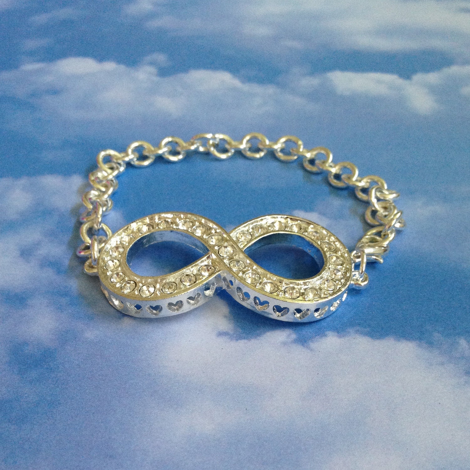 Bridal Crystal Infinity Bracelet
