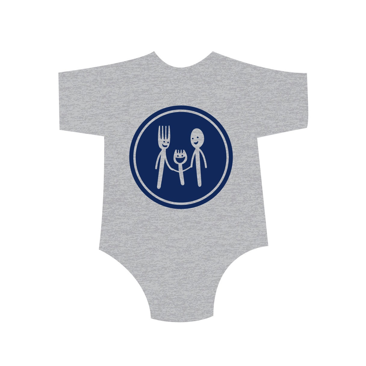 Gray SPORK FAMILY Kids Shirt/Onesie