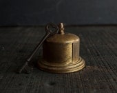 Vintage Metal Stamp Holder- Rustic Victorian