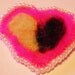 Needle Felted Heart Brooch