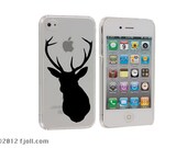 Deer Print Clear iPhone 4 4S Case
