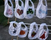 Holiday Baby Bib Set, Birthday, Valentine's, St. Patrick's, Easter, 4th of July, Halloween, Thanksgiving, Christmas