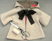 Sewing Pattern and Tutorial for Hooded Coat for 18-20" Doll