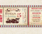 Train Ticket Invitations