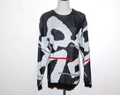 Vintage Sweater Abstract Pandas - ChristmasVintage