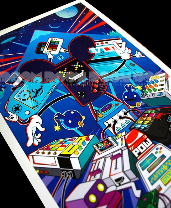 Mouseboy n Stuff version 2  11x17 Limited Edition 50 prints only