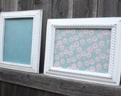WHITE DISTRESSED Picture Frame Shabby Chic Photo Frame Wedding Display Sign Party Decor or Nursery Decor