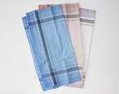 A Tad Plaid Handkerchiefs or Pocket Squares (Set of Three)