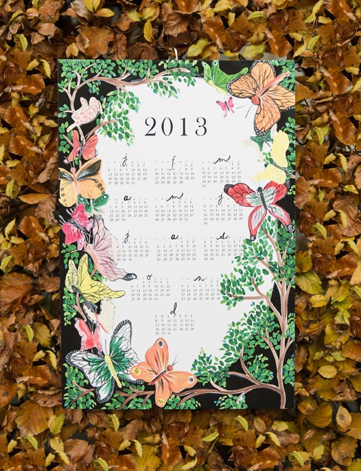 2013 Ode to Thumbelina giclee print wall calendar CLEARANCE