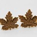 Maple Leaf,Men's Cufflinks Maple Leaf Antiqued Brass Vintage Style Fashion Accessories,Wedding Cufflinks