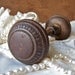 Vintage Rusty Metal Door Knob Set
