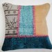 SALE Antique Turkish Kilim Pillow Cover - Hand Embroidered - 18x18 inch
