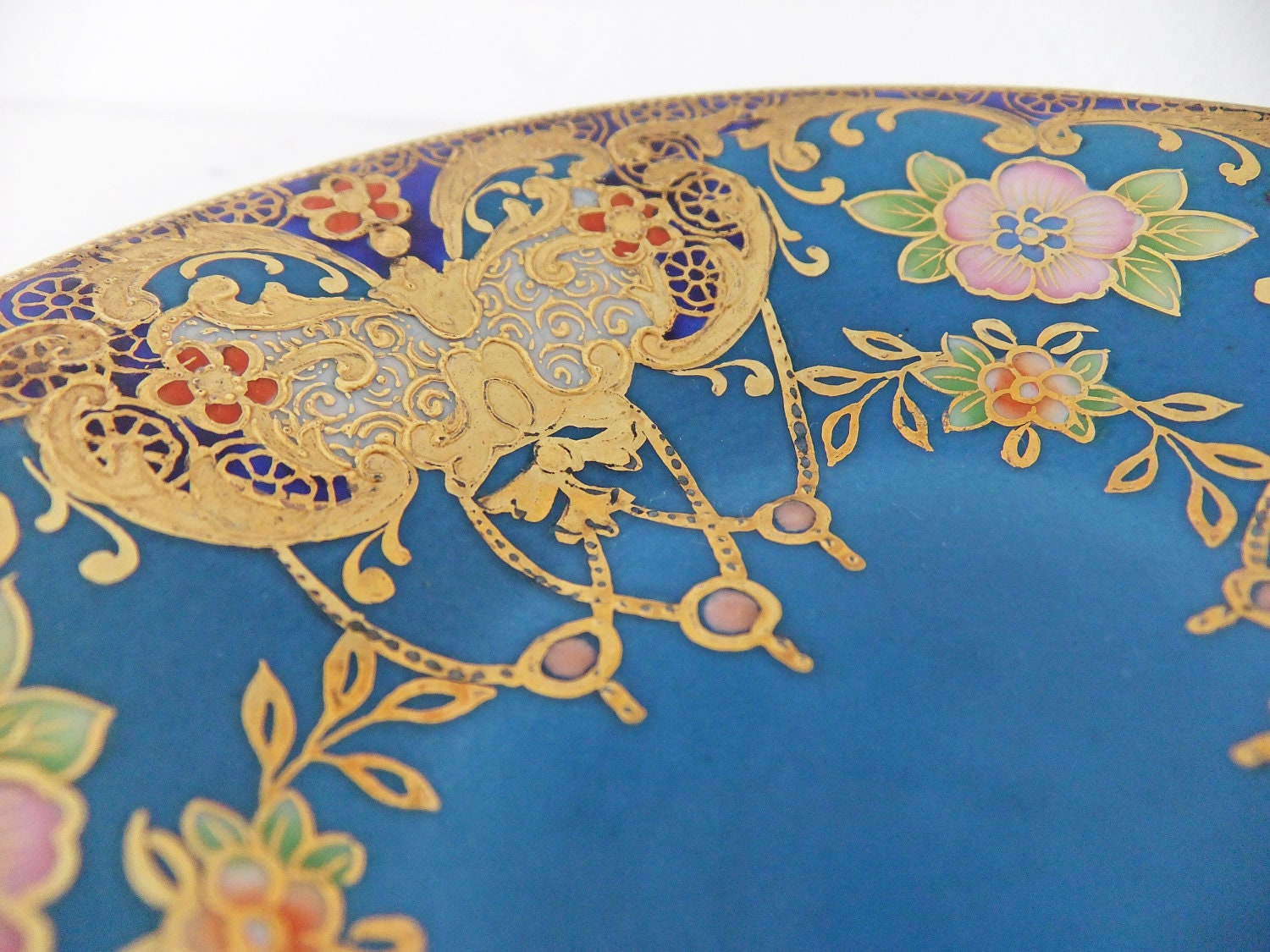 Meito China trinket dish - China pin dish - Nagoya Seitosho hand painted china
