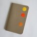 Recycled Pocket Sketchbook - Eco Friendly, mini journals with vibrant vellum accents - Stained Glass Windows