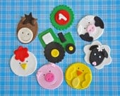 Farm Animal Cupcake Topper Variety One Dozen