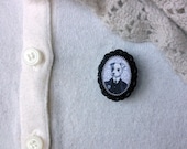 Jack Russell Brooch - Victorian Style Portrait - Animal Pin