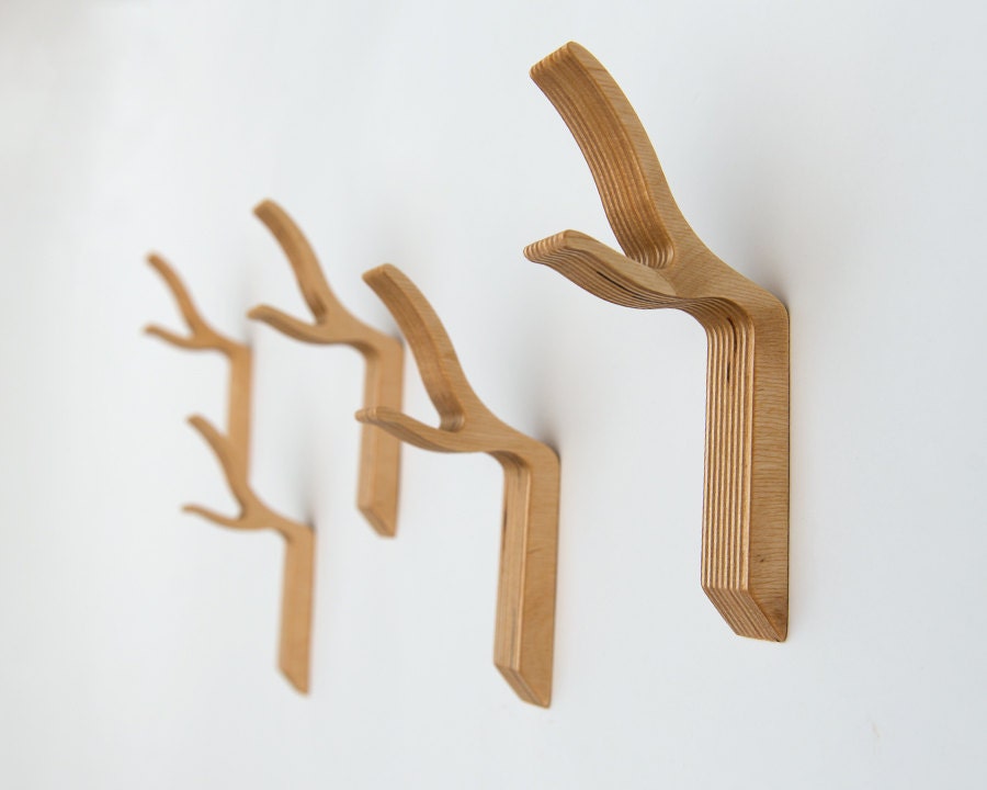 Modern Coat Hook, Twig Wall Hook - Twiggy series SMALL, storage and organization, hooks and fixtures
